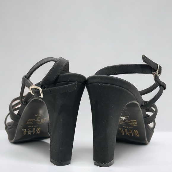 NINE WEST Black Sandals in Women's Size 6.5 - Picture 4 of 6